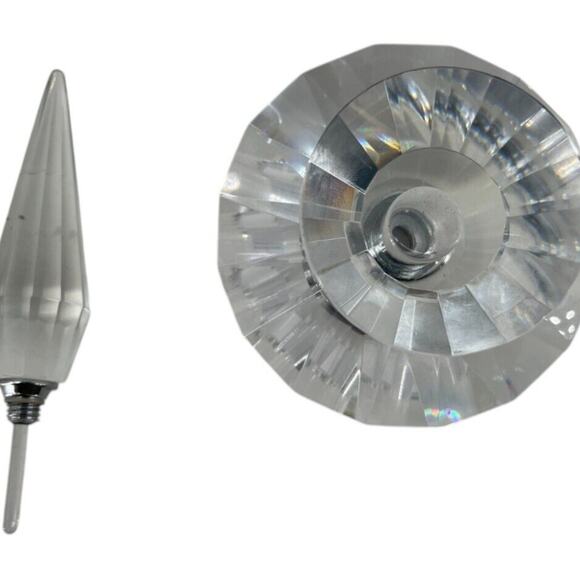 Lot of 2 Glass Crystal Perfume Bottle - Picture 3 of 12